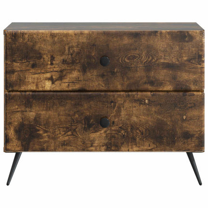 Nattduksbord Rökt ek 62 x 34,5 x 47,5 cm Konstruerat trä
