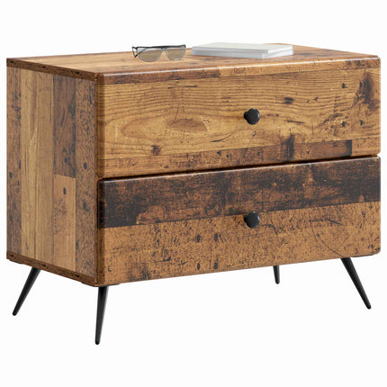 Nattduksbord Gammalt trä 62 x 34,5 x 47,5 cm Konstruerat trä