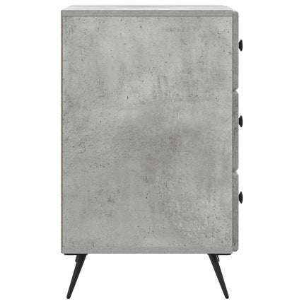Nattduksbord Betonggrå 43 x 41 x 66,5 cm Konstruerat trä