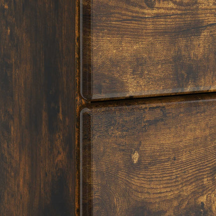 Nattduksbord med låda Rökt ek 43 x 41 x 66,5 cm Konstruerat trä