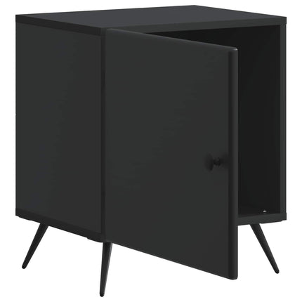 Nattduksbord 2 pcs Svart 43 x 34,5 x 50 cm Konstruerat trä