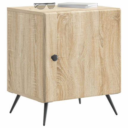 Nattduksbord 2 pcs Sonoma-ek 43 x 34,5 x 50 cm Konstruerat trä