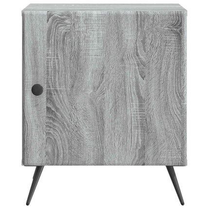 Nattduksbord Grå sonoma-ek 43 x 34,5 x 50 cm Konstruerat trä