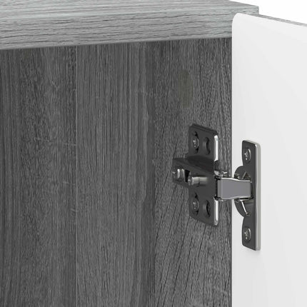 Nattduksbord 2 pcs Grå sonoma-ek 43 x 34,5 x 50 cm
