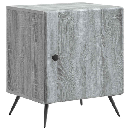 Nattduksbord 2 pcs Grå sonoma-ek 43 x 34,5 x 50 cm