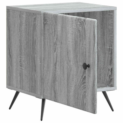 Nattduksbord 2 pcs Grå sonoma-ek 43 x 34,5 x 50 cm