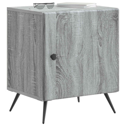 Nattduksbord 2 pcs Grå sonoma-ek 43 x 34,5 x 50 cm