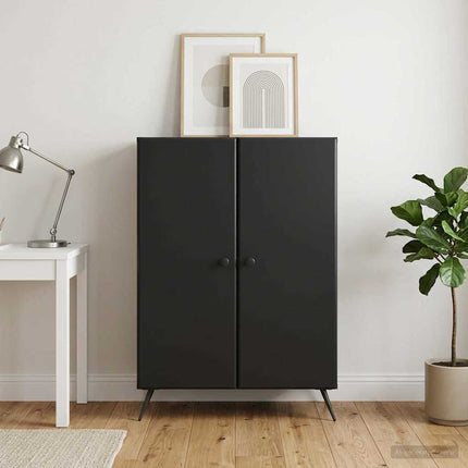 Sideboard Svart 66 x 34,5 x 90 cm Konstruerat trä
