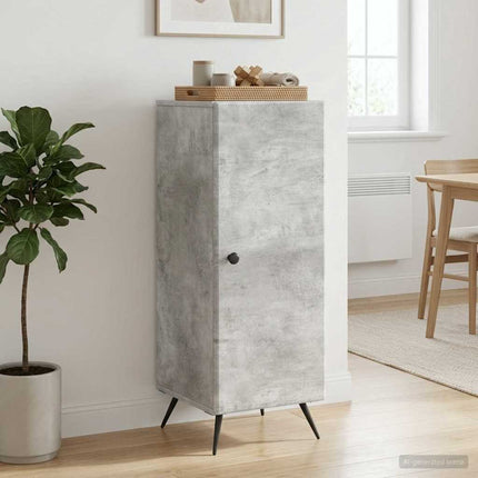 Sideboard Betonggrå 33 x 34,5 x 90 cm Konstruerat trä