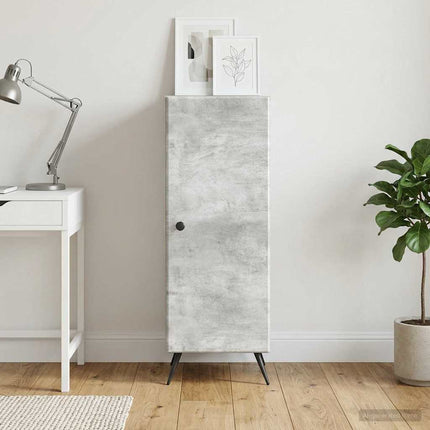 Sideboard Betonggrå 33 x 34,5 x 90 cm Konstruerat trä