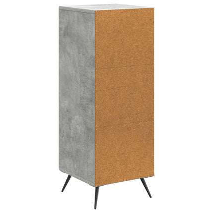 Sideboard Betonggrå 33 x 34,5 x 90 cm Konstruerat trä