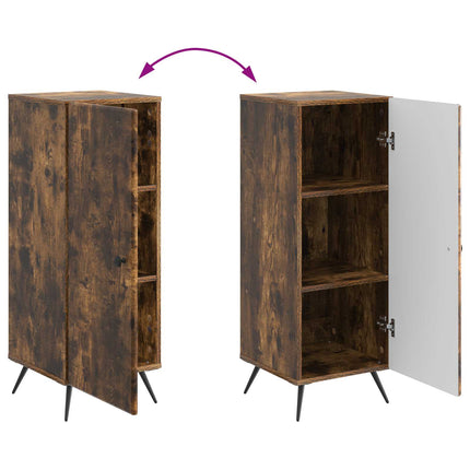 Sideboard Rökt ek 33 x 34,5 x 90 cm Konstruerat trä