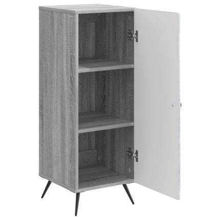 Sideboard Grå sonoma-ek 33 x 34,5 x 90 cm Konstruerat trä