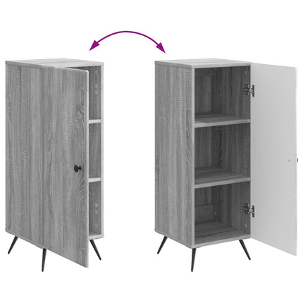 Sideboard Grå sonoma-ek 33 x 34,5 x 90 cm Konstruerat trä