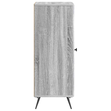 Sideboard Grå sonoma-ek 33 x 34,5 x 90 cm Konstruerat trä