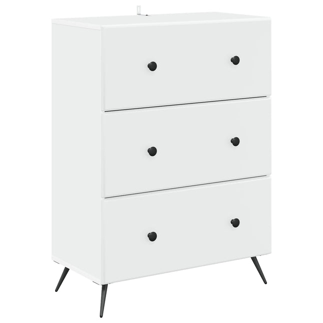 Lådans skåp Vit 66 x 34,5 x 90 cm Konstruerat trä