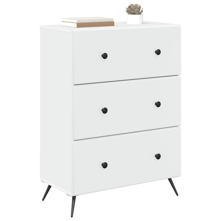 Lådans skåp Vit 66 x 34,5 x 90 cm Konstruerat trä