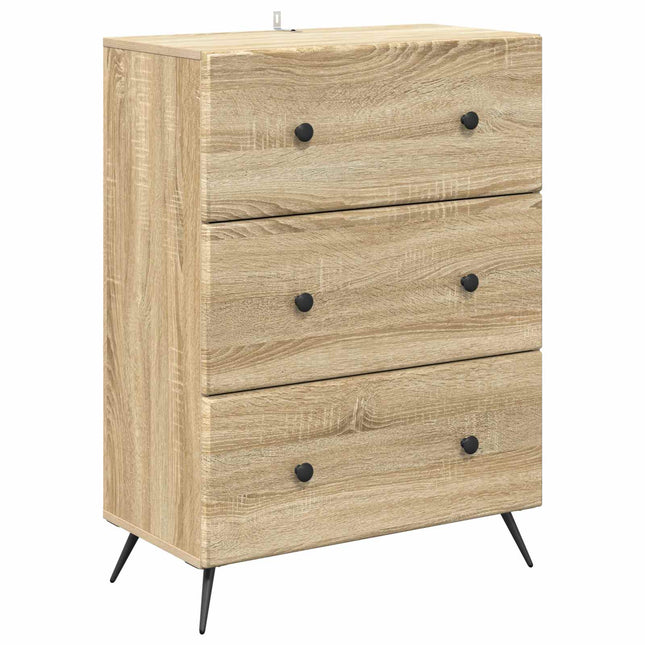 Lådans skåp 66 x 34,5 x 90 cm Konstruerat trä Sonoma-ek