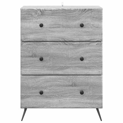 Lådans skåp Grå sonoma-ek 66 x 34,5 x 90 cm Konstruerat trä