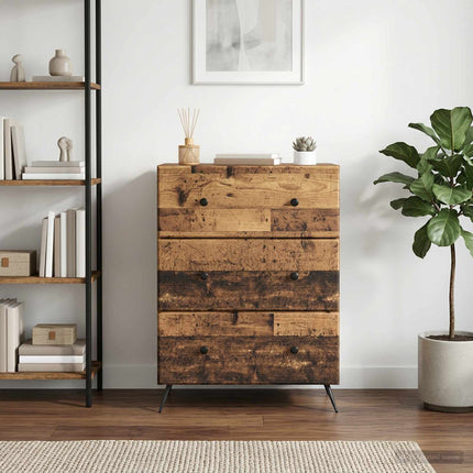 Lådans skåp Gammalt trä 66 x 34,5 x 90 cm Konstruerat trä