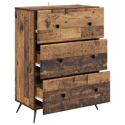 Lådans skåp Gammalt trä 66 x 34,5 x 90 cm Konstruerat trä