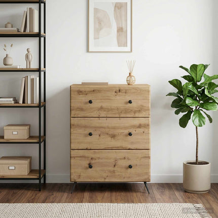 Lådans skåp 66 x 34,5 x 90 cm Konstruerat trä Artisan-ek