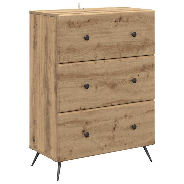 Lådans skåp 66 x 34,5 x 90 cm Konstruerat trä Artisan-ek