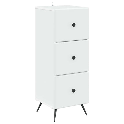 Lådans skåp Vit 33 x 34,5 x 90 cm Konstruerat trä