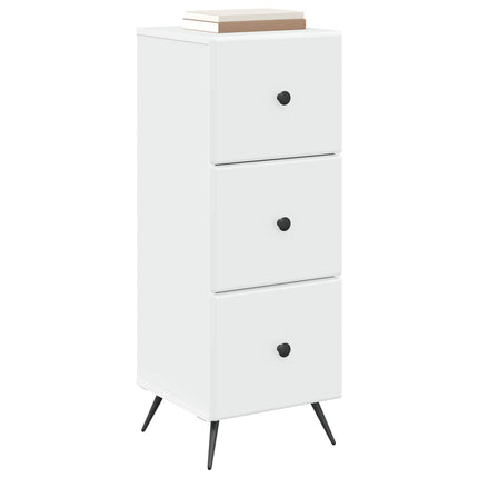 Lådans skåp Vit 33 x 34,5 x 90 cm Konstruerat trä