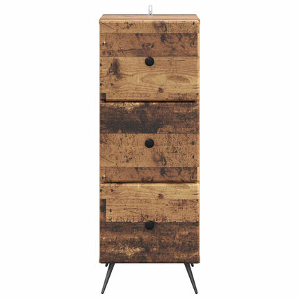 Lådans skåp Gammalt trä 33 x 34,5 x 90 cm Konstruerat trä