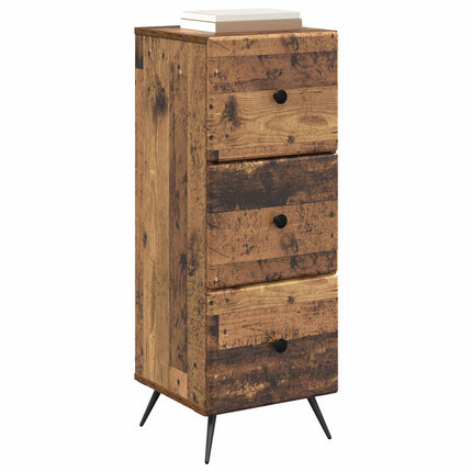 Lådans skåp Gammalt trä 33 x 34,5 x 90 cm Konstruerat trä