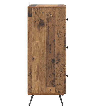 Lådans skåp Gammalt trä 33 x 34,5 x 90 cm Konstruerat trä