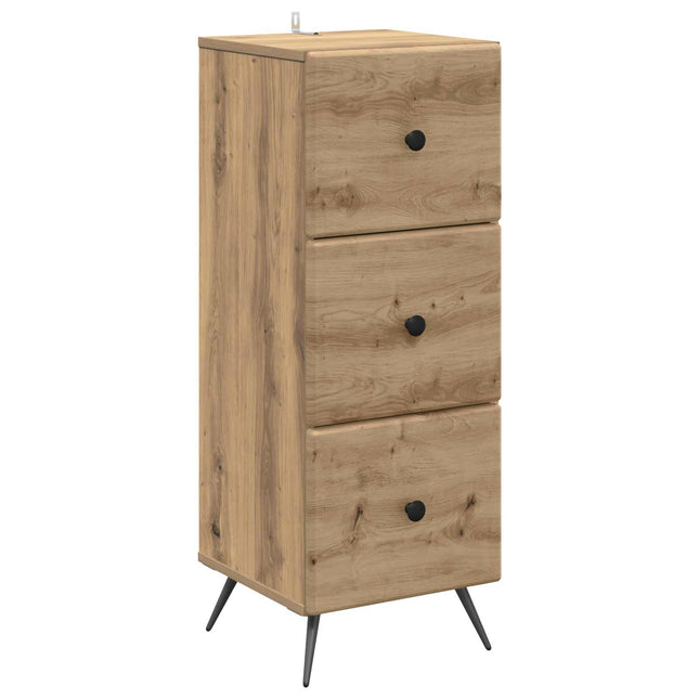 Lådans skåp 33 x 34,5 x 90 cm Konstruerat trä Artisan-ek