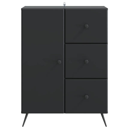 Sideboard med låda Svart 66 x 34,5 x 90 cm Konstruerat trä