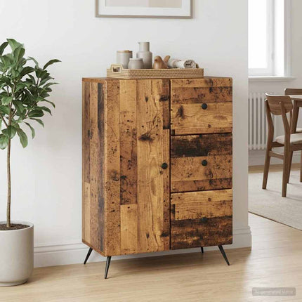 Sideboard Gammalt trä 66 x 34,5 x 90 cm Konstruerat trä