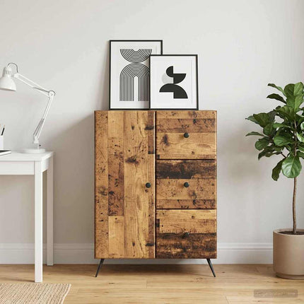 Sideboard Gammalt trä 66 x 34,5 x 90 cm Konstruerat trä