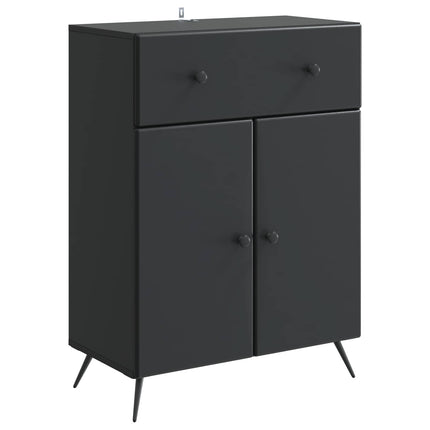 Sideboard med låda Svart 66 x 34,5 x 90 cm Konstruerat trä