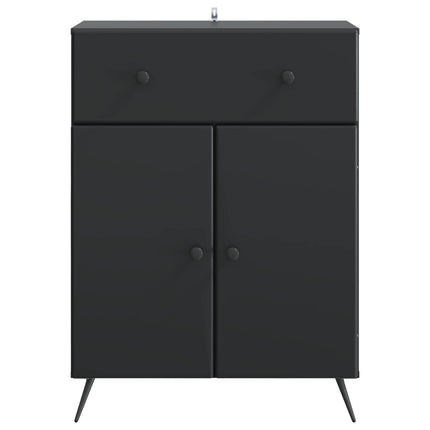 Sideboard med låda Svart 66 x 34,5 x 90 cm Konstruerat trä