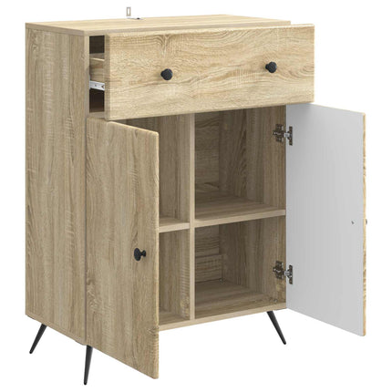 Sideboard med låda Sonoma-ek 66 x 34,5 x 90 cm Konstruerat trä