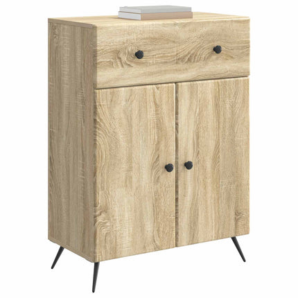 Sideboard med låda Sonoma-ek 66 x 34,5 x 90 cm Konstruerat trä