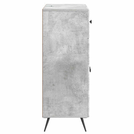 Sideboard med låda Betonggrå 66 x 34,5 x 90 cm Konstruerat trä