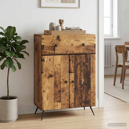 Sideboard Gammalt trä 66 x 34,5 x 90 cm Konstruerat trä