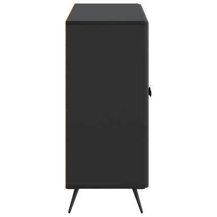 Sideboard Svart 89 x 34,5 x 80 cm Konstruerat trä