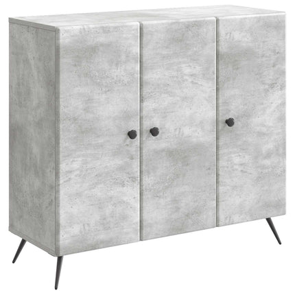 Sideboard Betonggrå 89 x 34,5 x 80 cm Konstruerat trä