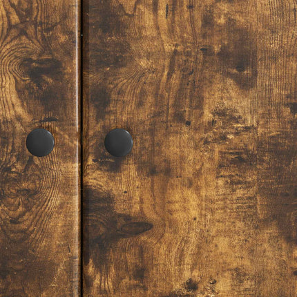 Sideboard Rökt ek 89 x 34,5 x 80 cm Konstruerat trä