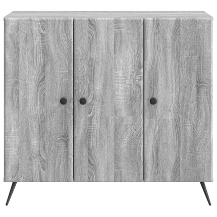 Sideboard Grå sonoma-ek 89 x 34,5 x 80 cm Konstruerat trä