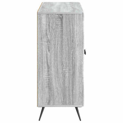 Sideboard Grå sonoma-ek 89 x 34,5 x 80 cm Konstruerat trä