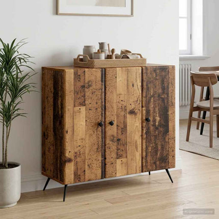 Sideboard Gammalt trä 89 x 34,5 x 80 cm Konstruerat trä