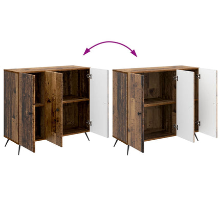 Sideboard Gammalt trä 89 x 34,5 x 80 cm Konstruerat trä