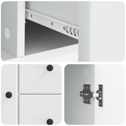 Sideboard Vit 89 x 34,5 x 60 cm Konstruerat trä